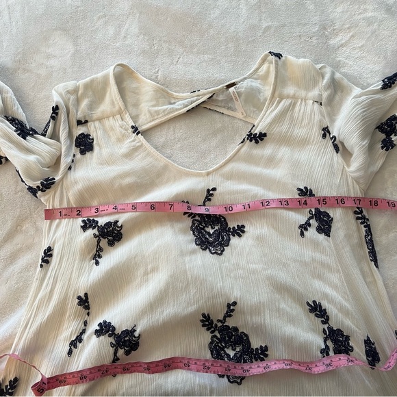Free People Emma’s Embroidered Dress in Eggshell Combo - Picture 6 of 6